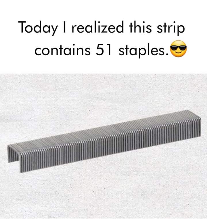 Counting Staple Strips — Coronavirus Meme